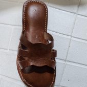 Handmade Moroccan Leather Sandals For Women - Summer Sandals - Brown Leather Slide Sandal - Womens Slippers - Casual Leather Summer Shoes