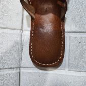 Handmade Moroccan Leather Sandals For Women - Summer Sandals - Brown Leather Slide Sandal - Womens Slippers - Casual Leather Summer Shoes