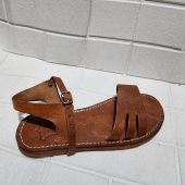 Moroccan Sandals For Women – Handmade Leather Flats With Buckle Strap, Boho Minimalist Summer Footwear, Traditional Artisanal Moroccan Shoes